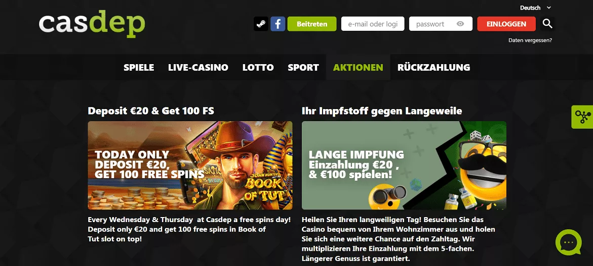 casdep casino angebote